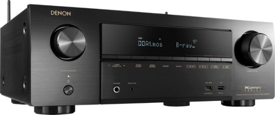 Denon (AVR-X1600H) 7.2 Channel 4K UHD AV Receiver, Supports Dolby Atmos, DTS:X & DTS Virtual:X, Amazon Alexa Compatible -$649*